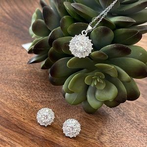 BRILLIANT! 7.4 cts Necklace & Earring Set